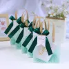 Frosted Bag Mori Pendant Raffia Thank You Card