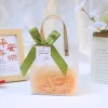 Frosted Bag Matcha Finished Bow (No Need To Tie) Pendant Raffia