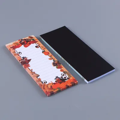 Simple Creative Snowflake Pumpkin Turkey Print Magnetic Notes Refrigerator Stickers 60 Pages