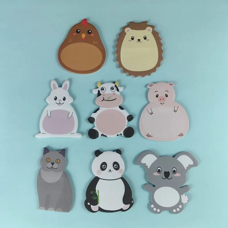 Cute Animal Modeling Notes Notepad Stationery