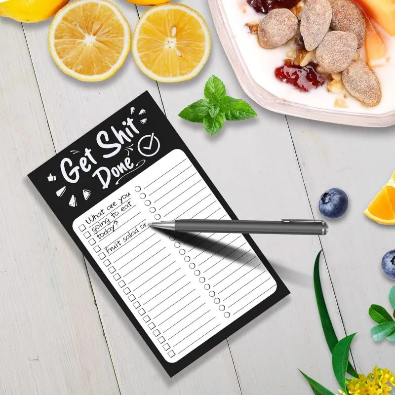 Simple Magnetic Notepad Note Message Refrigerator Sticker Stationery Notebook