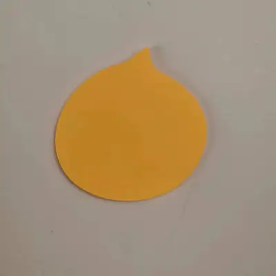 Simple Solid Color Cute Alien Small Pointed Shape Message Notepad 30 Pages
