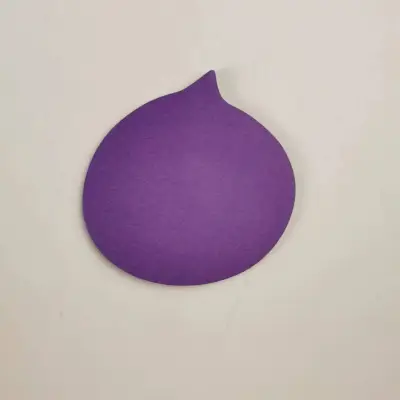 Simple Solid Color Cute Alien Small Pointed Shape Message Notepad 30 Pages