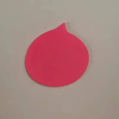 Simple Solid Color Cute Alien Small Pointed Shape Message Notepad 30 Pages
