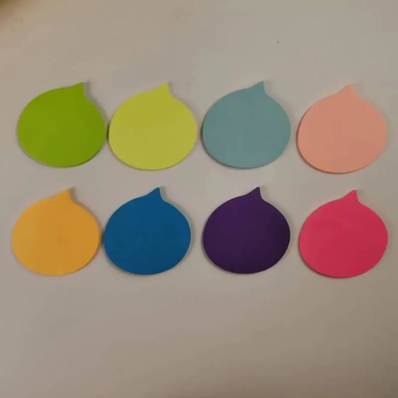 Simple Solid Color Cute Alien Small Pointed Shape Message Notepad 30 Pages