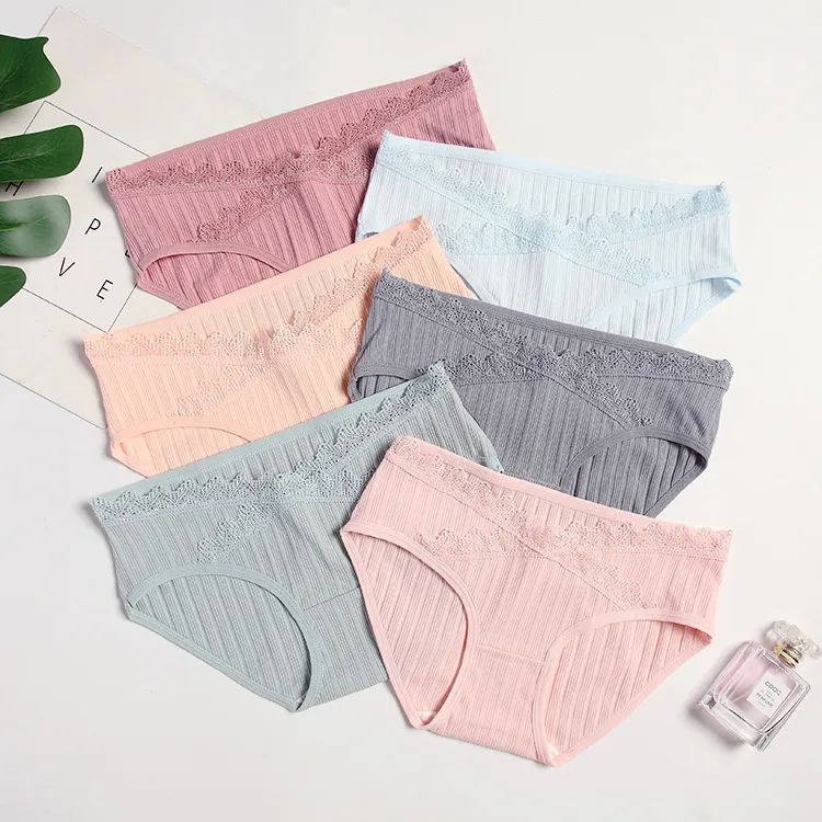 Pregnant Women Fashion Low Waist Belly Pants Breathable Underwear