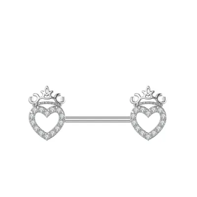 Women Fashion Sexy Butterfly Crown Stainless Steel Body Piercing Jewelry