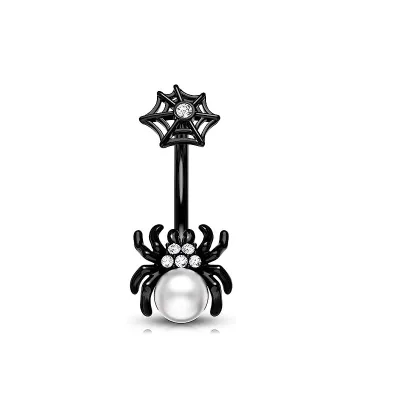 Women Fashion Creative Moon Bat Belly Button Body Piercing Jewelry
