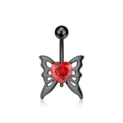 Women Fashion Creative Moon Bat Belly Button Body Piercing Jewelry