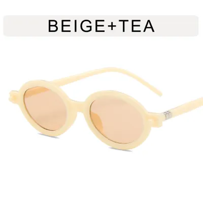 Women's Simple Oval Sunglasses AC PC