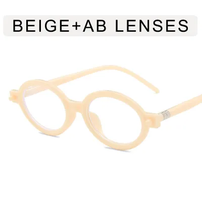 Women's Simple Oval Sunglasses AC PC
