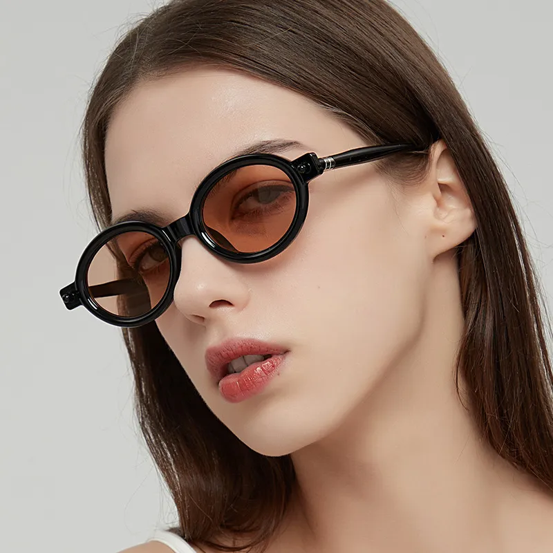 Women's Simple Oval Sunglasses AC PC