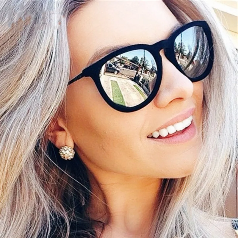 Women's Metal PC Oval Sunglasses