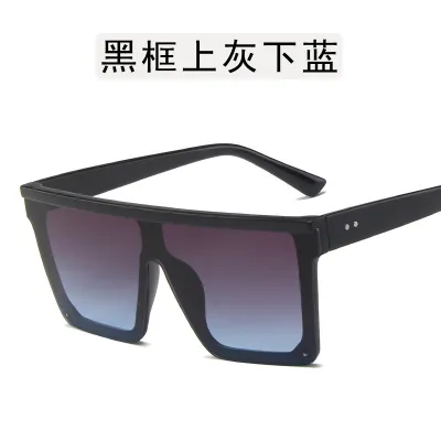 Women Retro Large Square Sunglasses PC Frame