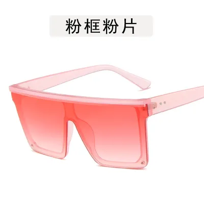 Women Retro Large Square Sunglasses PC Frame