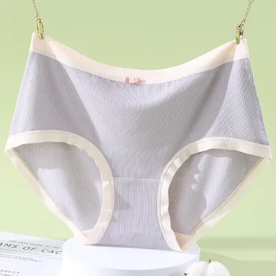Women Plus Size Modal Underwear High Waist Briefs Anti-Pinch Crotch