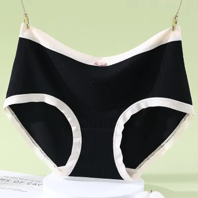 Women Plus Size Modal Underwear High Waist Briefs Anti-Pinch Crotch