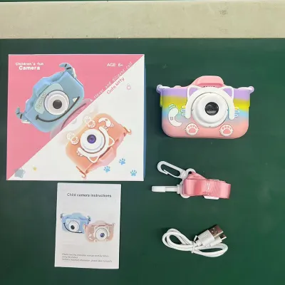 X2 Children Mini Digital Camera 2.0 Inch LCD PC Shell Silicone Sleeve Kids Toys