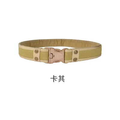 Men Canvas Camouflage Tactical Outer Belt Coarse Width 130Cm Buckle