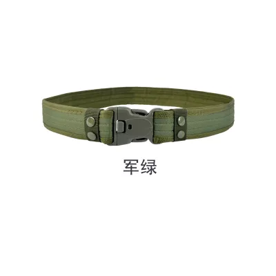 Men Canvas Camouflage Tactical Outer Belt Coarse Width 130Cm Buckle