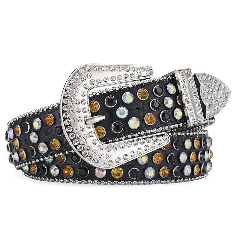 Wholesale Fashion Men And Women Punk Rock Rivet Rhinestone