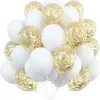 12 Inch White 20 Sequins 10