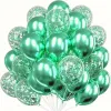 12 Inch Metal Green 20 Gold Long Sequins 10