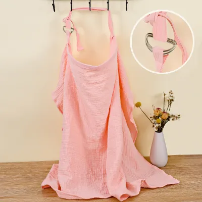 Double-Layer Pure Cotton Baby Blanket Stroller Cover Breastfeeding Towel for Girls