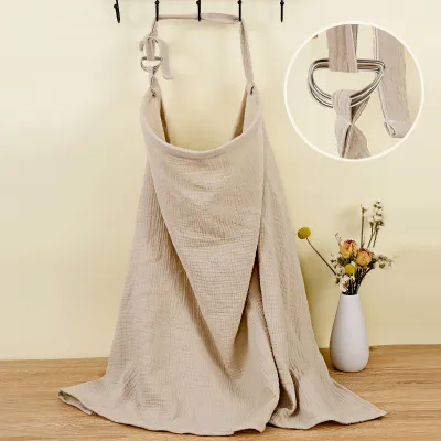 Double-Layer Pure Cotton Baby Blanket Stroller Cover Breastfeeding Towel for Girls