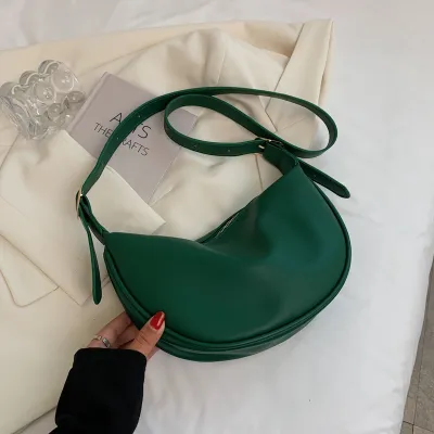 Women Fashion Casual Crossbody Dumpling PU Bag