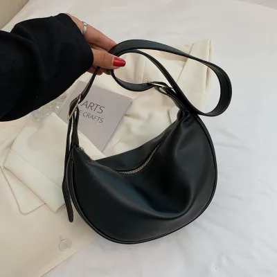 Women Fashion Casual Crossbody Dumpling PU Bag