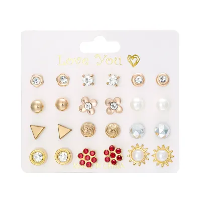Fashion Women Cute Stud Earrings Set