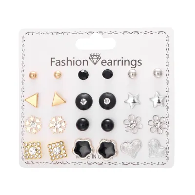 Fashion Women Cute Stud Earrings Set