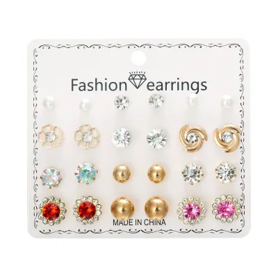 Fashion Women Cute Stud Earrings Set