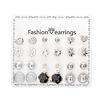 Fashion Women Cute Stud Earrings Set