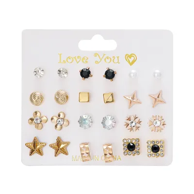 Fashion Women Cute Stud Earrings Set