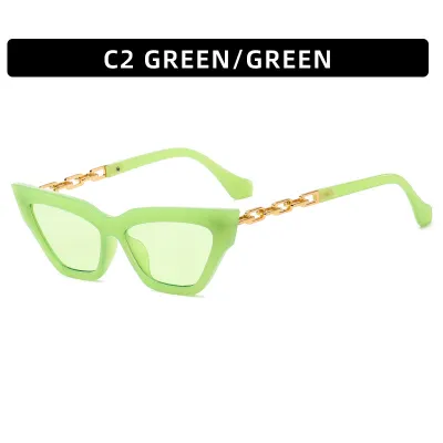 Distinctive Chain Leg Cat Eye Sunglasses