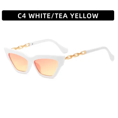 Distinctive Chain Leg Cat Eye Sunglasses