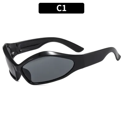 Personalized Vintage Wide Leg Special-Shaped Sunglasses