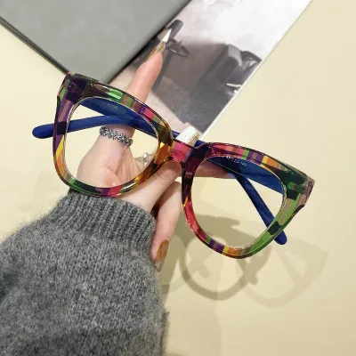 Fashion Transparent Frame Anti-Blue Light Retro Cat Eye Glasses Frame