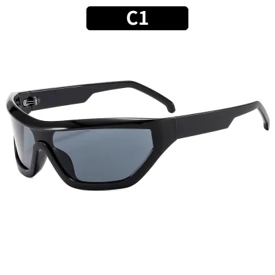 Fashion Women Y2k Large Frame Riding Sunglasses Sweet College Style