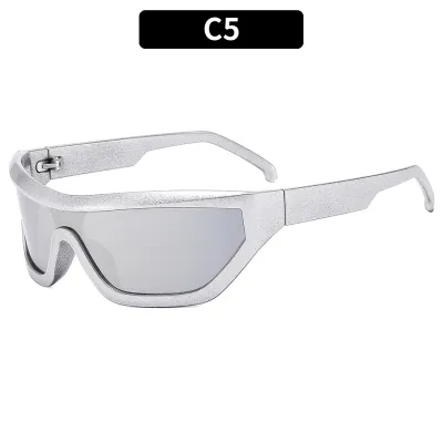 Fashion Women Y2k Large Frame Riding Sunglasses Sweet College Style