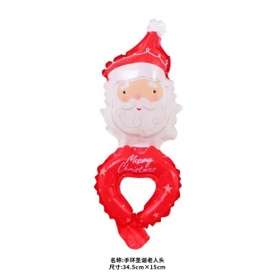Christmas Party Venue Layout Santa Claus Snowman Wrist Balloon Decoration
