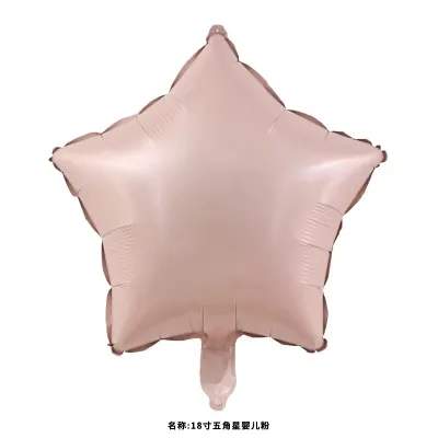 18 Inch Creative Holiday Party Heart-Shaped Stars Aluminum Film Balloon Decoration