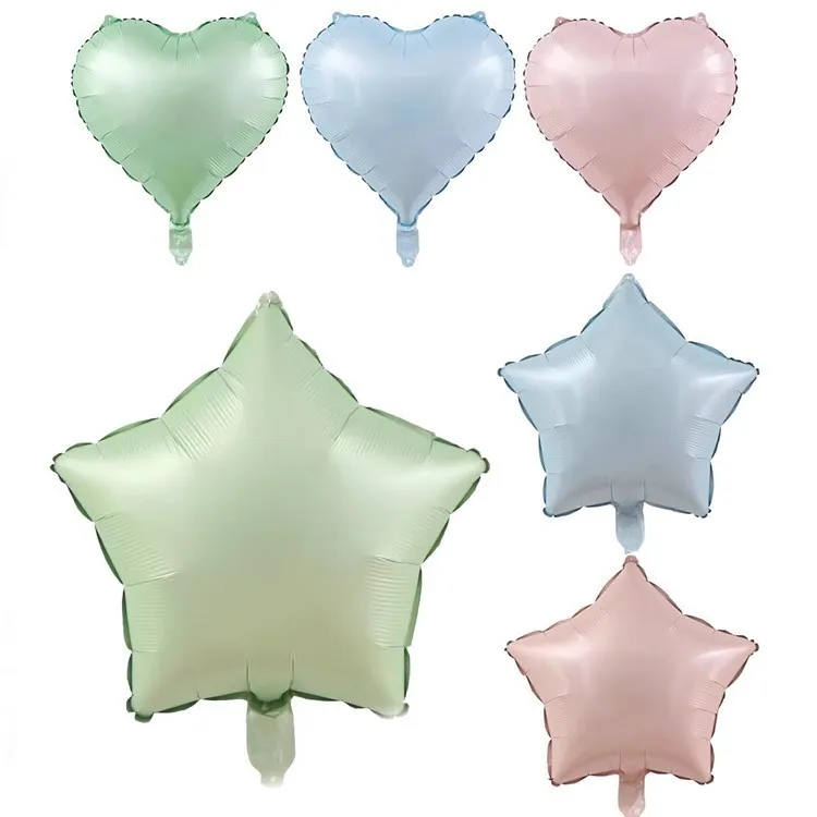18 Inch Creative Holiday Party Heart-Shaped Stars Aluminum Film Balloon Decoration