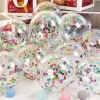 Transparent Sequin Ball Mix Color "50/Package]