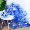 Transparent Sequin Ball Blue "50/Package]