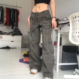 Vintage Distressed Overalls Women Street Loose Straight Cargo Pants
