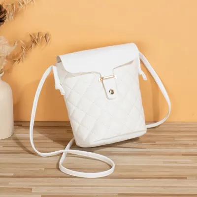 Women Fashion Casual Rhombic Embroidered Crossbody Purses