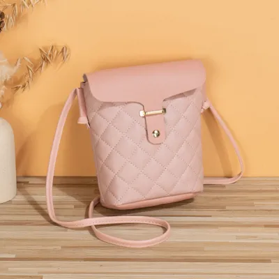 Women Fashion Casual Rhombic Embroidered Crossbody Purses